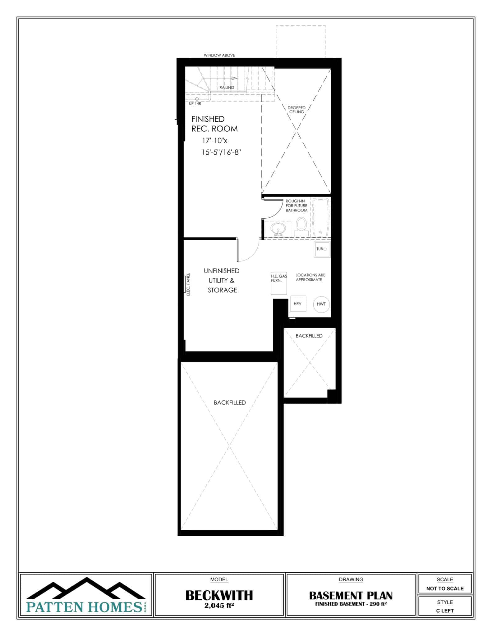 Beckwith Finished Basement - Left (2 Bed)-1